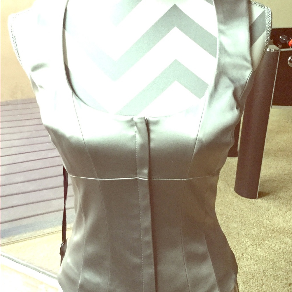 Bebe- Bonnie and Clyde Silver Vest